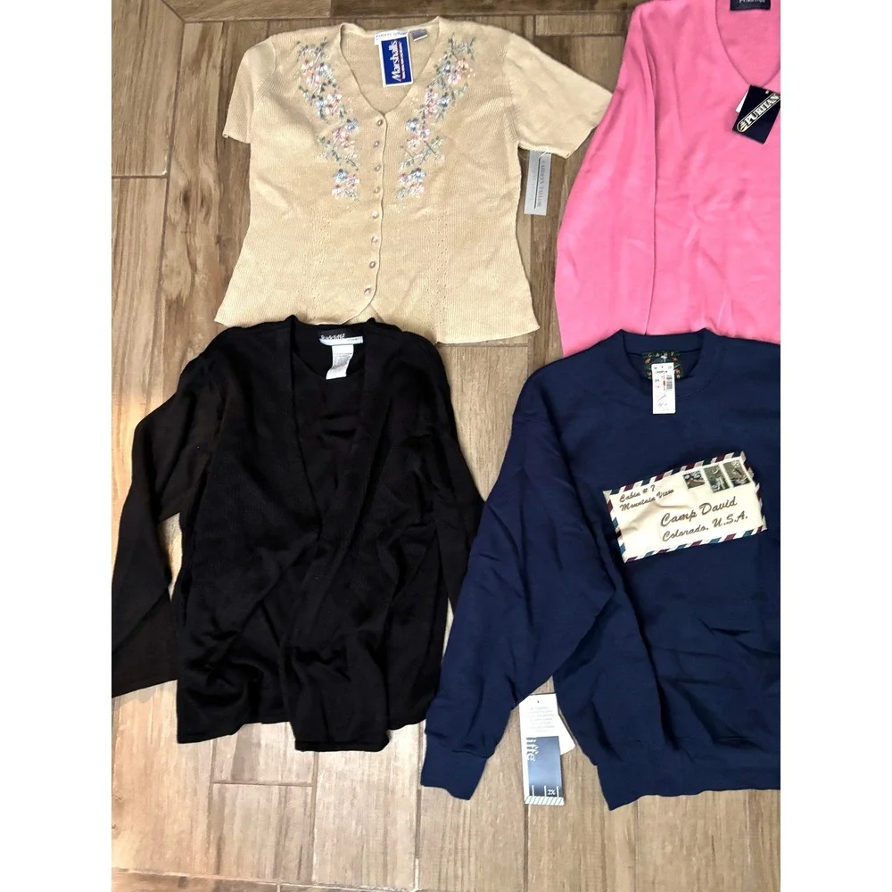 Vintage Women‎ Sweater Lot 8 Cardigans Leslie Fay Victoria Jones Radcliffe NWT - Picture 4 of 12